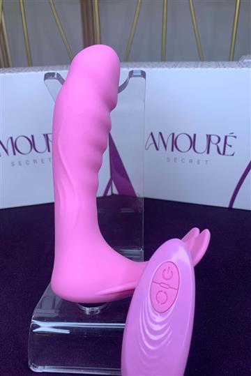 VIBRADOR ESTIMULADOR CONTROLE REMOTO ROSA