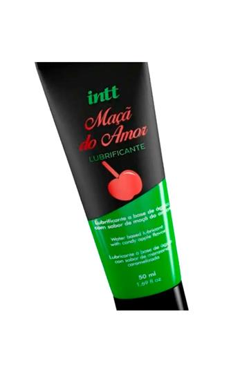 LUBRIFICANTE DESLIZANTE COMESTÍVEL À BASE DE ÁGUA MAÇÃ DO AMOR 50G
