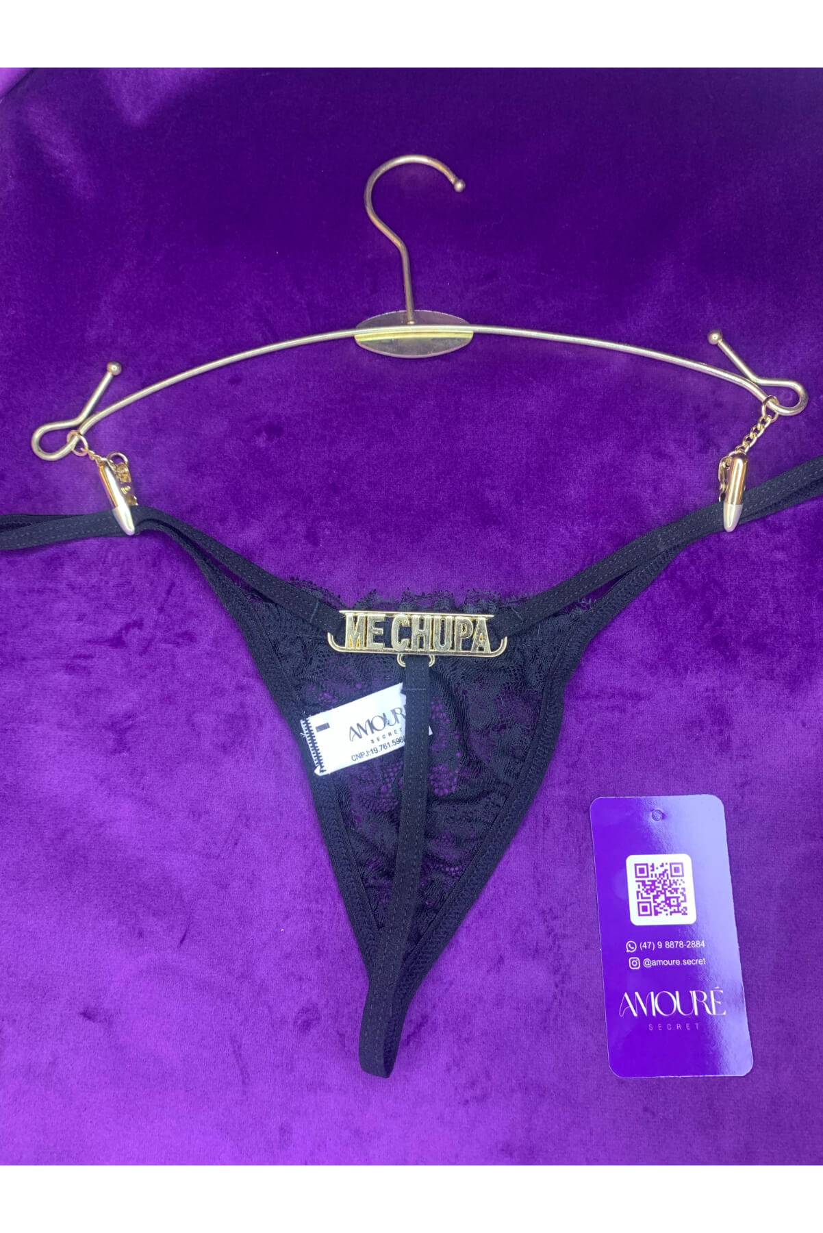 CALCINHA PLAQUINHA ME CHUPA