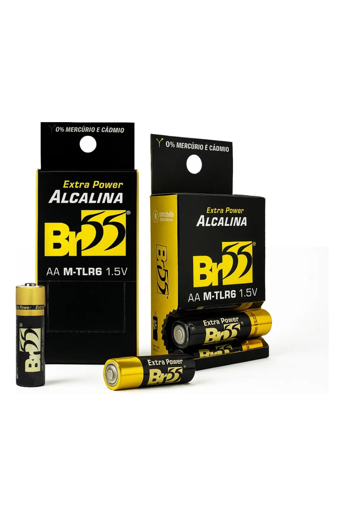 PILHA ALCALINA AA (TAMANHO COMUM) TUBO COM 2 PILHAS